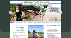 Desktop Screenshot of ferienhof-lehbekwiese.de